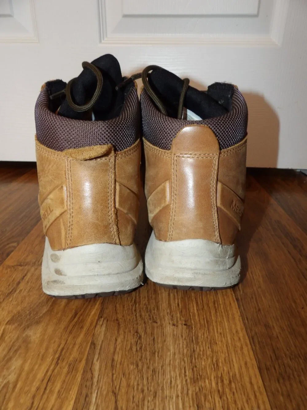 Merrell Ontario Mid Tan Waterproof Hiking Boots Size 13